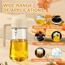 2pcs 16oz/500ml Oil Mist Spray Bottles, Automatic Flip-Top Design, PET Material, 11 Scenarios: Cooking, Salad Dressing, Grilling, Air Fryer, Baking - Kitchen Oil Vinegar Sprayer, Barbecue Spray, Cooking Spray Bottle, Easy To Use Sprayer, Food Material, Spray Bottle, Meal Prep Users, Professional Chefs - Multicolor - View 9