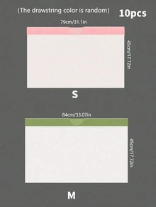 1 Roll Cat Litter Drawstring Bags, Pet Cleaning Bags, Cat Litter Collection Cleaning Bags, Pet Cleaning Accessories - Multicolor - View 2