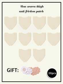 10/20pcs Invisible Anti-Chafing Thigh Patches - V-Shaped Breathable Non-Woven Friction Protector Stickers, Suitable For Inner Thighs And Calves, Providing Seamless Sweat Protection For Summer, Running, And Dresses - Multicolor - View 15