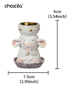 choxila 1个优质绵羊造型树脂香炉，家居装饰，室内香氛扩散器，适合宰牲节/斋月聚会，也可用于节日装饰、瑜伽馆装饰和香薰。此外，还可用作返校礼物、纪念品、节日礼物或客厅装饰品。 - 香爐 - 查看 13