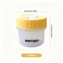 Caja pequeña de píldoras de plástico transparente, caja de medicina portátil para viajes con asa, caja de almacenamiento de medicina a prueba de humedad sellada, organizador de píldoras multifuncional - Multicolor - Ver 13