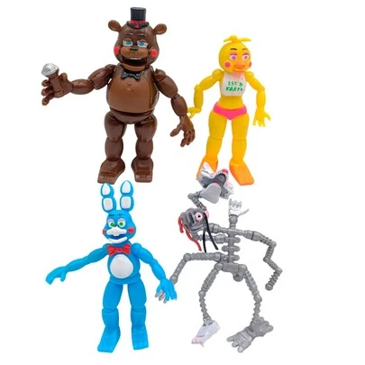 Five Nights At Freddys Set Figuras 4 Pzs Mangle Freddy Chica