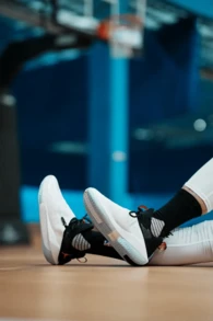 Nike Men Basketball Shoes - Black and White - View 8