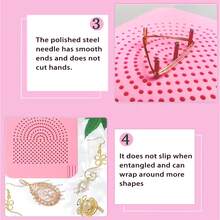 1pc Paper Coil Wire Tool, Paper Wrapping Tool, Portable Handmade Packaging Board, Multiple Styles Available, For Jump Ring Wrapping, Jewelry Making, DIY Design - Multicolor - View 7