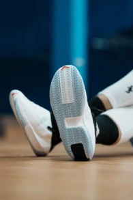 Nike Men Basketball Shoes - Black and White - View 10