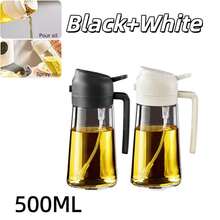 2pcs 16oz/500ml Oil Mist Spray Bottles, Automatic Flip-Top Design, PET Material, 11 Scenarios: Cooking, Salad Dressing, Grilling, Air Fryer, Baking - Kitchen Oil Vinegar Sprayer, Barbecue Spray, Cooking Spray Bottle, Easy To Use Sprayer, Food Material, Spray Bottle, Meal Prep Users, Professional Chefs - Multicolor - View 19
