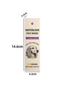 YEGBONG Pet Dry Cleaning Spray, Convenient Daily Cleaning Without Rinsing, Removes Dirt & Hair - 100ml - View 2