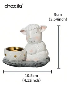 choxila 1个优质绵羊造型树脂香炉，家居装饰，室内香氛扩散器，适合宰牲节/斋月聚会，也可用于节日装饰、瑜伽馆装饰和香薰。此外，还可用作返校礼物、纪念品、节日礼物或客厅装饰品。 - 香爐 - 查看 12