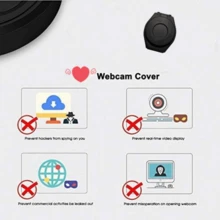 Universal Webcam Cover, Desktop Computer External Webcam Lens Cover, Live Streaming Webcam Privacy Protection Cover, Suitable For HD Pro Webcam C270/C615/C920/C930e/C922X - General - View 7