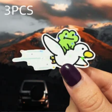 1pc/3pcs Frog Butt Stickers - Polypropylene Vinyl Decals, Suitable For Car Bumpers, Laptops And Tumblers - Symbol Of Life, The Universe And Everything - Vinyl - View 12
