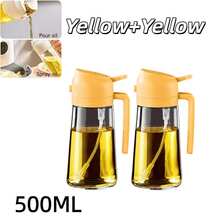 2pcs 16oz/500ml Oil Mist Spray Bottles, Automatic Flip-Top Design, PET Material, 11 Scenarios: Cooking, Salad Dressing, Grilling, Air Fryer, Baking - Kitchen Oil Vinegar Sprayer, Barbecue Spray, Cooking Spray Bottle, Easy To Use Sprayer, Food Material, Spray Bottle, Meal Prep Users, Professional Chefs - Multicolor - View 18