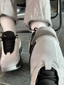 Nike Jordan Max Aura 6 Comfortable, Versatile, Slip-Resistant, Durable Low-Top Casual Shoes For Men, White - White - View 7