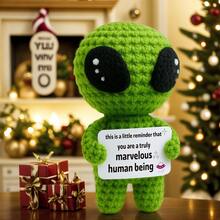 1 pieza Figura decorativa de escritorio hecha a mano a ganchillo, diseño de animal y planta de ciencia ficción, regalo de cumpleaños, Día de la Madre, Día del Padre para familia, amigos, compañeros de trabajo, emociones positivas, graduación, fiestas y eventos - Multicolor - Ver 12