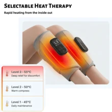 1/2个装可充电腿部按摩器 - 先进的气压按摩设备，可放松小腿、足部和腿部肌肉，适合作为圣诞节、母亲节/父亲节礼物，USB可充电1800mAh锂电池 - 灰色 - 查看 5