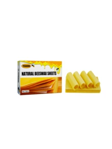 JAYSUING 蜂蜡片（不含烛芯） - 手工DIY圣诞氛围创意蜂巢蜡烛，纯蜂蜡卷片材料，可DIY生日蜡烛，激发创造力，提升动手能力，馈赠亲友。 - 多款式 - 查看 3