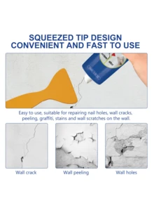 墙面裂缝修补膏，污渍遮盖修补剂，墙面漆剥落预防剂，墙面漆裂缝填充膏，墙面损伤（划痕、凹痕、裂缝、钉孔）修补膏，遮盖污渍，翻新，畅销推荐 - 均碼 - 查看 6