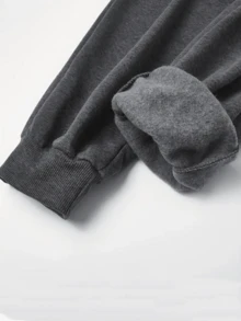 VIHE [6-Piece Set] Men's Fall & Winter Casual Sport Hoodie And Jogger 6-Piece Set – 3 Hoodies (Black, Gray, Red) + 3 Sweatpants With Drawstring Waist, Soft Fleece-Lined Warm Tracksuit For Daily Wear, Lounging, Workouts, Outdoor Adventures, And All-Day Comfortable Stylish Outfits - 彩色 - 查看 5