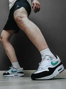 Giày Nike Air Max 1 "Stadium Green" - Giày thể thao cổ thấp bền bỉ dành cho nam (Trắng, Đen, Xanh lá) - Trắng đen xanh lá cây - Xem 6