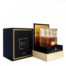 Lattafa Khamrah & Khamrah Qahwa Eau De Parfum Unisex 3.4 Fl Oz | Long-Lasting Arabic Perfume For Men & Women | Luxury Fragrance Gift Set | Spicy, Sweet & Woody Scent Long Lasting Fragrances Perfect For Dating & Daily Wear, An Ideal Christmas Gif - đen - Xem 1