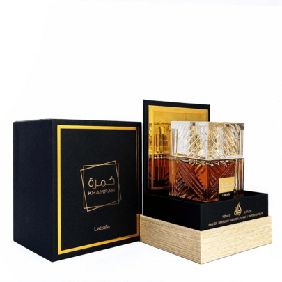  Lattafa Khamrah & Khamrah Qahwa Eau De Parfum Unisex 3,4 fl oz | Profumo arabo di lunga durata per uomo e donna | Cofanetto regalo di fragranze di lusso | Profumo speziato, dolce e legnoso. Fragranze di lunga durata perfette per appuntamenti e uso quotidiano, un regalo di Natale ideale.
