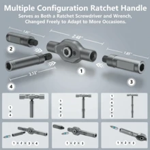 24-In-1 Precision Ratchet Screwdriver Set - Multi-Functional Magnetic Repair Tool Kit For Electronics, Computers, Watches And Home Maintenance - Compact DIY Manual Tool Kit - 24-in-1 Set - View 3