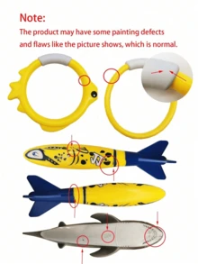 3pcs Colorful Diving Seaweed Swimming Toys, Children's Summer Pool Party Training Floating & Sinking Toss & Catch Diving Rings, Water Toys, Parent-Child Interactive Toys, Swimming Rings, Diving Sticks, Diving Fish, Diving Seaweed - Multicolor - View 8