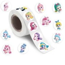 500张可爱卡通涂鸦贴纸套装，适用于计划本、笔记本、笔记本电脑、水瓶、汽车等，积极乐观的主题设计，是馈赠佳品。 - 彩色 - 查看 1