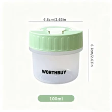 Caja pequeña de píldoras de plástico transparente, caja de medicina portátil para viajes con asa, caja de almacenamiento de medicina a prueba de humedad sellada, organizador de píldoras multifuncional - Multicolor - Ver 18