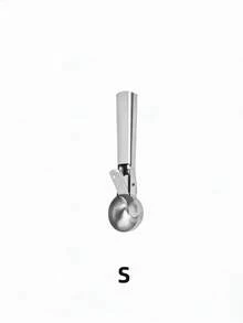 2-Piece Premium Ice Cream Scoop Set, Stainless Steel Ice Cream Scoops - With Release Trigger, Heavy-Duty Metal Material, Suitable For Fruits, Ice Cream, Frozen Yogurt And Sundaes, Including Small And Large Sizes, Essential Kitchen Supplies, Must-Have Tools For Cold Drinks - Bạc - Xem 14