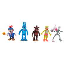 Five Nights At Freddys Set Figuras 6 Pzs Feddy Puppet Bunny - Negro - Ver 3