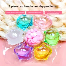 100pcs Pod Deterjen Cucian 7-in-1, Aroma Tahan Lama, Penghilang Noda Ampuh, Perlindungan Warna, Deterjen Cair Konsentrat, Pelembut Pakaian, Anti Bakteri & Tungau Debu - MultiWarna - View 11