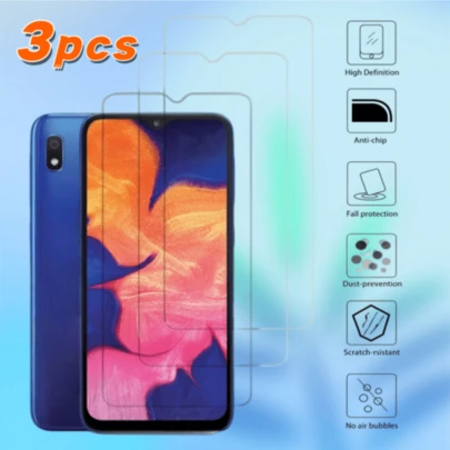 3pcs High Definition Screen Protector Film, Compatible With Galaxy M01S/M02S/M04/M10/M12/M13 5G/M14/M20/M21S/M21/M23/M30S/M30/M31/M32/F22/M22/M32 4G/M32 5G/M33/M33 5G/F04/F12/F13/F14/F14 5G/F15/F23 5G/F41/F42 5G/J4+/J6+/A6+ (2018)/A6 (2018)/A7 (2018)/A8 (2018)/A8+ (2018) Series, Strong Protection, Easy Installation, High Clarity, Bubble-Free
