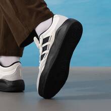 Adidas LITE SHUFFLE Comfortable Fit Low-Top Sneakers Unisex White/Black - White, Black, Gray - View 5
