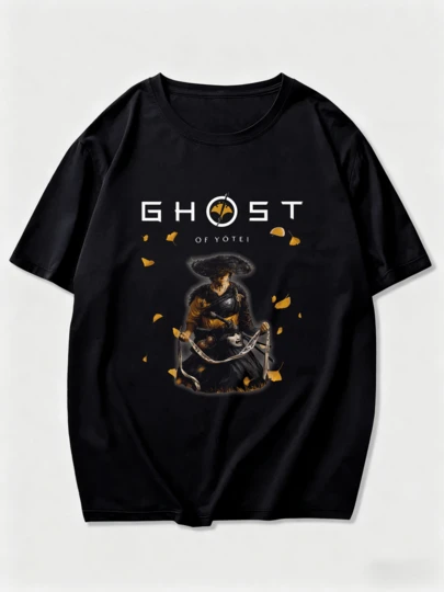 Ghost Of Yotei Anime Astsu T-Shirt, Lord Saito, Kitsune Samurai Merch, Gamer Outfit Merch Gift, Jgift Idea For Gamer, Japan T Shirt Clothing