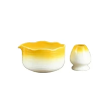 Set de 2 piezas/4 piezas/5 piezas Tazón de Matcha de la Dinastía Song, Herramientas de preparación de Matcha, Batidor de Matcha, Tazón de té japonés, Agitador, Cuchara de té - Multicolor - Ver 18
