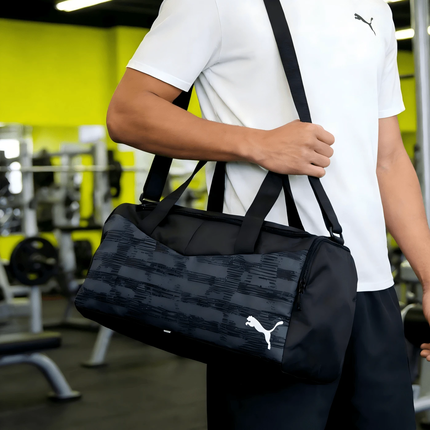 Puma 足球运动单肩包斜挎包 090577-01 - 黑色 - 查看 1