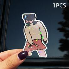 1pc/3pcs Vinyl Sticker - "Scratch Girl", "Scratch Boy", Polypropylene, Suitable For Car Body, Laptop, Water Bottle - Symbol Of Life, Universe And Everything School Supplies - Vinyl - View 14