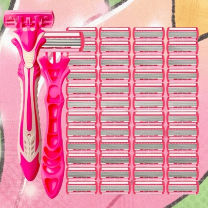 Rasuradora manual de 6 capas para el Body, afeitadora limpia, recortadora de bikini, removedor de vello, recortadora de vello para rostro y Body, herramienta de belleza para hombres y mujeres