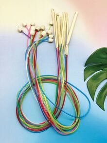 120cm Long Crochet Hooks, 12pcs/Set Carpet Crochet Hooks, 2.0-8.0mm, 47.24 Inches Long, Colorful Tube Handle Circular Crochet Hooks With Beads, DIY Knitting Tools - 120cm Carpet Crochet Hook - View 9
