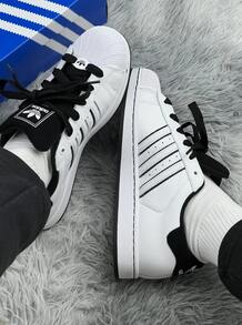 Adidas Originals Superstar 2 Comfortable And Soft Sneakers, Unisex, White/Black - White Black - View 4