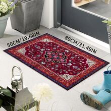 Thảm ngoài trời chống trượt bằng nhung pha lê, họa tiết Ba Tư cổ điển, bền chắc, có thể giặt máy, thích hợp cho ban công, sân hiên, lối vào và xe RV. - Nhiều màu - Xem 22