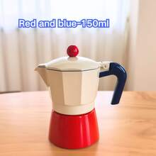 Premium Aluminum 3-Cup 6-Cup Italian Moka Pot, Stovetop Espresso Maker With Wood Grain Handle. Paired With Ceramic Pouring Pot, Portable & Stylish. Great For Brewing Authentic Coffee, A Popular Cross-Border Pick For Coffee Lovers. - Multicolor - View 25