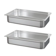 CuteHairy 6-Pcs 4 In Deep Steam Table Pans Restaurant Commercial Stainless Steel Food Pans - View 3
