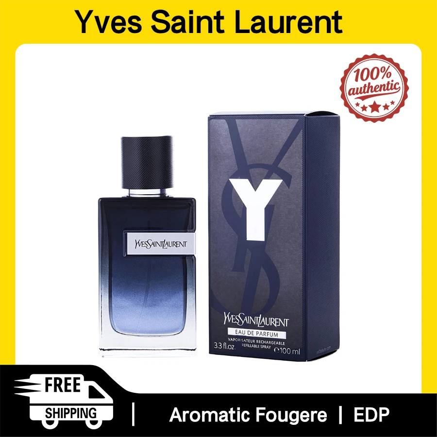 Yves Saint Laurent YSL Y Men Eau De Parfum Spray 100ml Aromatic Notes Men's Perfume Authentic Original Product Long-Lasting Fragrance - 馥奇香型 - 查看 1