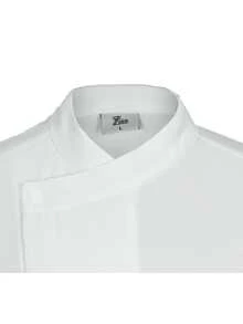 Langarm Kochuniform, Herbst/Winter, weiß, strapazierfähig, waschbar, pillingsicher, hautfreundliches Material, farbecht, geeignet für Hotel, Restaurant, Bäckerei, Café, Küche, Kantine, unisex Design, Langarm Damen Kochuniform, Langarm Herren Kochuniform, Frühling/Herbst/Winter Langarm Kochuniform, Weiße Langarm Kochuniform, Herren Langarm Kochuniform - Weiss - Übersicht 5