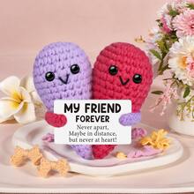 1 Piece Of Handmade Crocheted Desktop Decoration, Fun And Cute Animal And Plant Sci-Fi Design, Perfect For Birthdays, Mother's Day, Father's Day, Dads, Colleagues, Family, Moms, Men, Sisters, Best Friends. Handmade Knitting Conveys Positive Emotions, Support, Gratitude, Inspiration, Encouragement, Creativity, Graduation, Holiday Gifts, Party Favors, And Souvenirs. - Multicolor - View 14