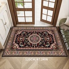 Thảm ngoài trời chống trượt bằng nhung pha lê, họa tiết Ba Tư cổ điển, bền chắc, có thể giặt máy, thích hợp cho ban công, sân hiên, lối vào và xe RV. - Nhiều màu - Xem 13