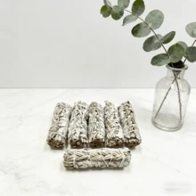 10CMWhite Sage & Yerba Santa Smudge Sticks - Natural Cleansing Incense For Spiritual Healing, Meditation & Home Purification - Multicolor - View 6