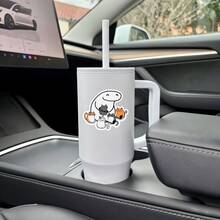 翻白眼猫贴纸，可爱趣味防水猫贴纸，防水乙烯基贴纸 - 耐用哑光表面，自粘式保险杠贴纸，适用于汽车、窗户、笔记本电脑、卡车、瓶子 - 多用途耐用设计，汽车贴纸，剪贴簿用品 - 乙烯基 - 查看 7