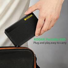 Kodak 柯达 500GB 移动硬盘，USB3.2 高速 5Gbps 2.5 英寸外置存储设备，适用于商务 PC、笔记本电脑，传输速度快 - 黑色 - 查看 6